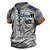 preiswerte Short Sleeve-Herren T Shirt Ständer Graphic Buchstabe Bekleidung Heißprägen Täglich Sport mit Schnürung Bedruckt Kurzarm Modisch Designer Vintage