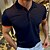 preiswerte Polos-Herren Sport-Polo Poloshirt Kargen Casual Festtage Modisch Basic Kurzarm Taste Punkt Regular Fit Sommer Wein Weiß Marineblau Orange Grau Sport-Polo