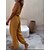 abordables Jumpsuits-Mujer Mono Color sólido Separado Vacaciones Escote en Pico Calle Diario Tirantes Espagueti Delgado Amarillo S M L Verano