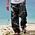 billige Pants-Herre Bukser Sommerbukser Strandbukser Snørelukning Elastisk Talje 3D-udskrivning Hældning Grafiske tryk Komfort Afslappet Daglig Ferie Gade Hawaiiansk Blå Grøn