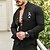 baratos Long Sleeves-camisa masculina graphicpoker gola preta ao ar livre rua manga longa impressão roupas vestuário designer de moda casual confortável