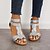 cheap Sandals-Elegant Minimalist Women&#039;s Faux Leather Sandals