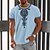 billige T-shirts og tanktops til mænd-Herre T-shirt Grafisk Tribal Rund hals Tøj 3D-udskrivning udendørs Daglig Kortærmet Trykt mønster Årgang Mode Designer
