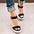 cheap Sandals-Elegant Women&#039;s PU Synthetics Ankle Strap Wedge Sandals
