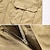 baratos Shorts-Homens Bermuda Cargo Calção Shorts de Trilha Tecido Bolso multi Comprimento do joelho Vestível 100% Algodão Ao ar livre Casual Diário Esportes Moda Preto Amarelo