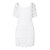 cheap Casual Dresses-Women&#039;s Party Dress Lace Dress Semi Formal Dress Mini Dress White Pure Color Short Sleeve Summer Spring Fall Lace Fashion U Neck Spring Dress 2023 S M L XL