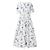 cheap Casual Dresses-Women&#039;s Casual Dress Floral Print Ruched Print Crew Neck Midi Dress Basic Casual Daily Short Sleeve Summer Spring