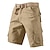 baratos Shorts-Homens Bermuda Cargo Calção Shorts de Trilha Tecido Perna Cordão Bolso multi Comprimento do joelho Vestível 100% Algodão Casual Diário Feriado Esportes Moda Amarelo do exército Verde