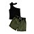 billige pigeunderbukser-Børn Pige Helfarve Overall og jumpsuit Patchwork Mode Skole Sommer 7-13 år militærgrøn