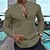 preiswerte Long Sleeves-Herren Hemd leinenhemd Popover-Shirt Lässiges Hemd Sommerhemd Strandhemd Schwarz Weiß Rosa Langarm Glatt Henley Frühling Sommer Casual Täglich Bekleidung