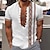 cheap Short Sleeves-Men&#039;s Tribal Print Linen Shirt Streetwear