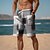 cheap Shorts-Men's Cotton Blend 3D Printed Plaid Stripe Sweat Shorts