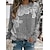 cheap Hoodies &amp; Sweatshirts-Basic Floral Long Sleeve Women&#039;s Sweatshirt