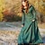 cheap Vintage Dresses-Medieval 18th Century Vintage Dress Dress Tunic Dress Maxi Viking Outlander Ranger Elven Women&#039;s Halloween Party &amp; Evening Festival Dress