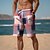 cheap Shorts-Men's Cotton Blend 3D Printed Plaid Stripe Sweat Shorts