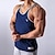 billige Tank Tops-herre muskel bodybuilding stringer tank tops plus størrelse y-back gym fitness workout trænings t-shirts uden ærmer vest hvid