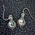 billige Damesmykker-månesten retro øreringe mode thai sølv farverige ædelsten øre krog øre smykker