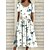 cheap Casual Dresses-Women&#039;s Casual Dress Ruched Print Crew Neck Midi Dress Basic Daily Short Sleeve Summer Spring