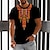 abordables Short Sleeve-Hombre Camiseta Cuello Barco Graphic Bloque de color Patrones de Rombo Ropa Impresión 3D Exterior Diario Estampado Manga Corta Moda Design Étnico