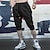 abordables Sweatpants-Hombre Pantalones deportivos Pantalón Corto Running Pantalones Capri Bolsillo Plano Comodidad Transpirable Aptitud física Carrera Gimnasia Deportes Ropa Deportiva Negro Azul Real