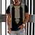 abordables Short Sleeve-Homme T shirt Tee Col Ras du Cou Graphic Bloc de couleur Argyle Vêtement Tenue 3D effet Extérieur du quotidien Imprimer Manche Courte Mode Design Ethnique