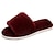 cheap Linen-Women's Fuzzy Suede Minimalist House Slippers