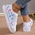 cheap Women&#039;s Sneakers-Plus Size Women&#039;s Floral Leopard Canvas Sneakers