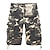 cheap Hiking Trousers &amp; Shorts-Men&#039;s Hiking Shorts Hiking Cargo Shorts Military Camo Summer Outdoor 12&quot; Comfort Ripstop Multi-Pockets Breathable Cotton Knee Length Shorts Purple Army Green Blue Khaki Green Work Hunting Fishing 29
