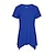 preiswerte Super Sale-Damen T Shirt Marineblau Melonen-Rot Denim Blue Einfarbig Kurzarm Täglich Verabredung Basic Sport Komfort Rundhalsausschnitt Baumwolle Übergröße S