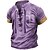 abordables Short Sleeve-Hombre Camiseta Escote Chino Graphic Fe Ropa Impresión 3D Diario Deportes Acordonado Estampado Manga Corta Moda Design Vintage