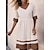 cheap Cotton &amp; Linen Dresses-Women&#039;s Casual Dress Cotton Linen Dress White Dress Polyester Mini Dress Outdoor Daily Vacation Fashion Casual Daily Print V Neck Summer Spring Fall Half Sleeve Loose Fit 2023 White Pink Orange