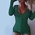 cheap Jumpsuits &amp; Rompers-Women&#039;s Romper Solid Color Button Front Casual Daily V Neck Casual Long Sleeve Regular Fit Green Black Gray S M L Fall