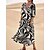 cheap Cotton &amp; Linen Dresses-Women&#039;s Casual Polyester-Linen Midi Swing Dress