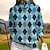 abordables Sweatshirt &amp; Outerwear-Light Blue Plaid Golf Pullover Long Sleeve Top