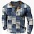 cheap Long Sleeve-Men&#039;s Vintage Casual Henley 3D Print Shirt