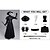 cheap Vintage Dresses-Plague Doctor Costume Cloak Halloween Couples Costumes Cosplay Medieval Steampunk Priest Renaissance Costume Outfits Cloak Cape