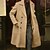 abordables Trench Coats-Hombre Abrigo de invierno Sobretodo Gabardina larga Exterior Ropa Cotidiana Otoño Invierno Poliéster Ropa de calle Ropa Moda Ropa de calle Plano Diseño Botonadura Doble