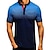 baratos Camisetas Masculinas-Homens Camiseta Polo Camisa de tênis Camisa de golfe Gráfico Colarinho Azul marinho Preto Branco Vermelho Cinzento Escuro Diário Bandagem Manga Curta Roupa Moda Roupa de rua Casual