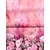 abordables Camisetas sin mangas-Mujer Camiseta sin mangas Floral Estampado Casual Festivos Básico Sin Mangas Escote en U Rosa