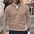 cheap Pullover Sweaters-Men's Contemporary Quarter Zip Cable Knit Sweater