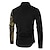 abordables Long Sleeves-Camisa de Hombre a Cuadros Casual Negra Blanca Manga Larga Moda Primavera Otoño