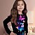 cheap Boys&#039; Hoodies &amp; Sweatshirts-Kids Girls&#039; Butterfly Rainbow Butterfly T shirt Long Sleeve 3D Print Light Blue Children Tops Fall Active Regular Fit 4-12 Years