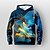 cheap Boys&#039; Hoodies &amp; Sweatshirts-Kids Boys Hoodie Pullover Long Sleeve 3D Print Dragon Colorblock Blue Children Tops Fall Active Regular Fit 4-12 Years