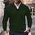 cheap Pullover Sweaters-Men's Contemporary Quarter Zip Cable Knit Sweater