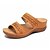 baratos Sandals-Mulheres Sandálias Chinelos Sandálias Anabela Sandálias de conforto Sapatos Confortáveis Casual Diário Praia Cor Sólida Verão Primavera Com Corte Bordado Salto Plataforma Ponta Redonda Casual