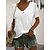 cheap Super Sale-Women&#039;s Basic V-Neck Daily Summer Blouse T-Shirt
