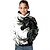 economico Felpe per ragazze-Da ragazza 3D Cavallo Felpa con cappuccio Manica lunga Stampa 3D Autunno Attivo Poliestere Bambino 4-12 anni Standard