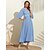 abordables Designer Dresses-Mujer dobladillo maxi Color sólido/liso Plisado Vestido maxi Vestido Fiesta y Noche Invitado a la boda Azul cielo Verde Trébol S M L
