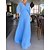 abordables Designer Dresses-Mujer dobladillo maxi Color sólido/liso Plisado Vestido maxi Vestido Fiesta y Noche Invitado a la boda Azul cielo Verde Trébol S M L