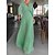 abordables Designer Dresses-Mujer dobladillo maxi Color sólido/liso Plisado Vestido maxi Vestido Fiesta y Noche Invitado a la boda Azul cielo Verde Trébol S M L
